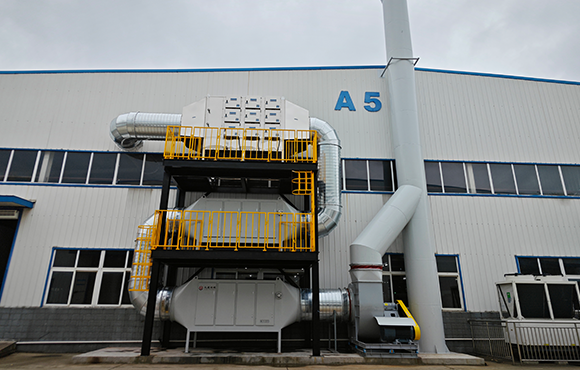 富華精密廢氣處理系統(tǒng)完工